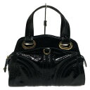 【中古】BALLY(バリー) ハンドバッグ ダークネイビー レザー