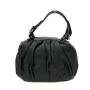 【中古】YOSHIE INABA(ヨシエイナバ) ハンドバッグ 黒 レザー