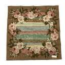 【中古】RalphLauren(ラルフローレン) ハンカチ 花柄 ダークブラウン×ピンク