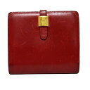 【中古】HERMES(エルメス) ソミュールディアンヌ 2つ折り財布 ゴールド金具 レッド(4)