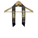 【中古】HERMES(エルメス) ツイリー スカーフ リボンスカーフ ネイビー×ダークブラウン×マルチ(4)