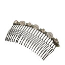 【中古】colette malouf(コレットマルーフ) アクセサリー ヘアコーム ゴールド×クリアピンク