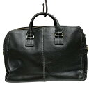 【中古】土屋鞄製造所(ツチヤカバンセイゾウショ) ビジネスバッグ 黒 レザー