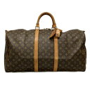 【中古】LOUIS VUITTON(ルイヴィトン) キーポル・バンドリエール55 ボストンバッグ