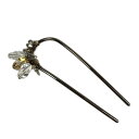 【中古】colette malouf(コレットマルーフ) アクセサリー かんざし ダークグレー×オレンジ×クリア