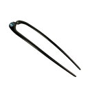 【中古】colette malouf(コレットマルーフ) アクセサリー かんざし ダークグレー×ライトブルー×クリア