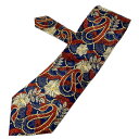 【中古】LANVIN(ランバン) ネクタイ ネイビー×レッド×マルチ(4)