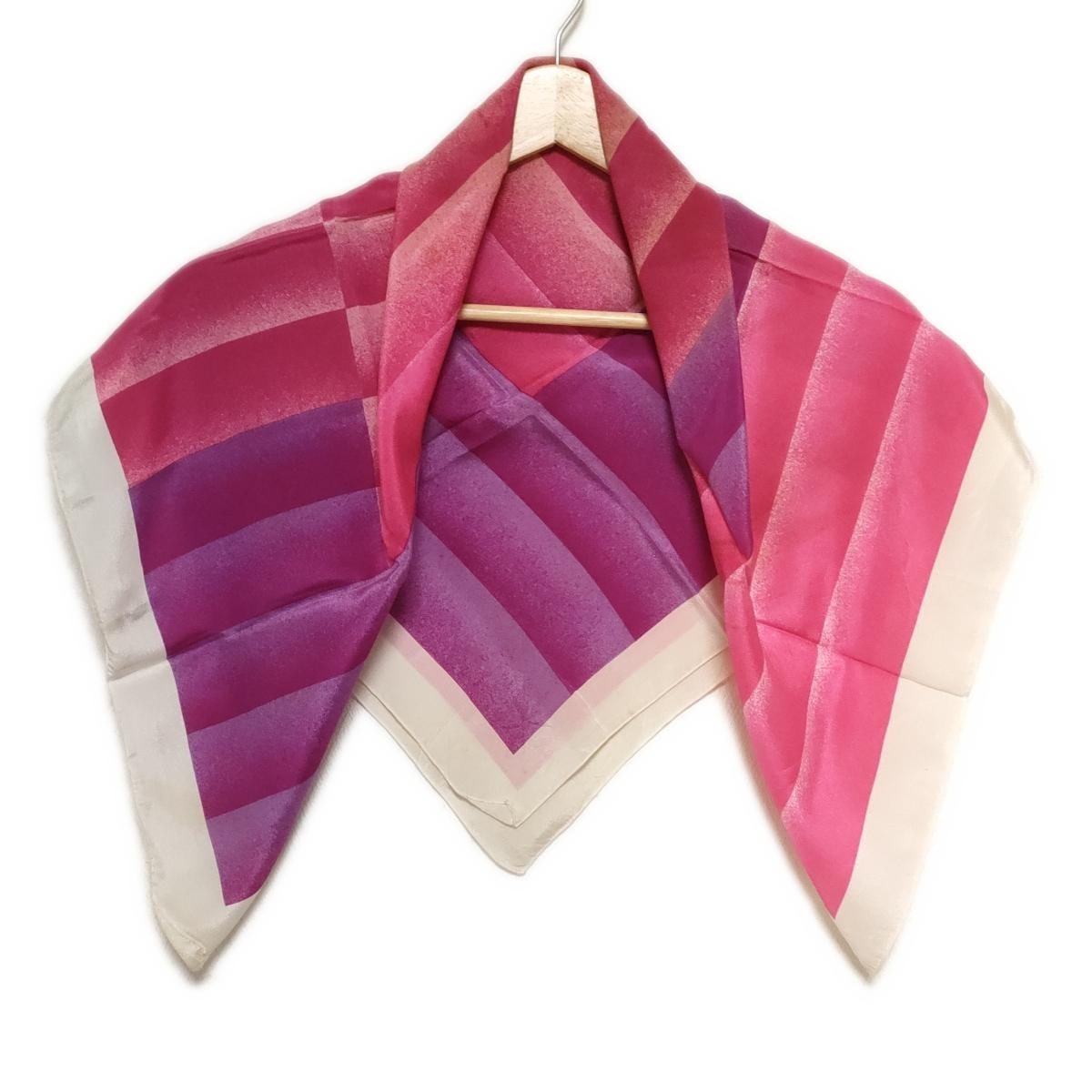 【新着】【中古】pierre cardin(ピエールカルダン) スカーフ フラワー ピンク×アイボリー
