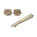 【中古】MAPPIN&WEBB(マッピン&ウェッブ) カフス ネクタイピンセット シルバー×ゴールド