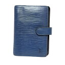 【中古】LOUIS VUITTON(ルイヴィトン) アジェンダPM 手帳 トレドブルー レザー
