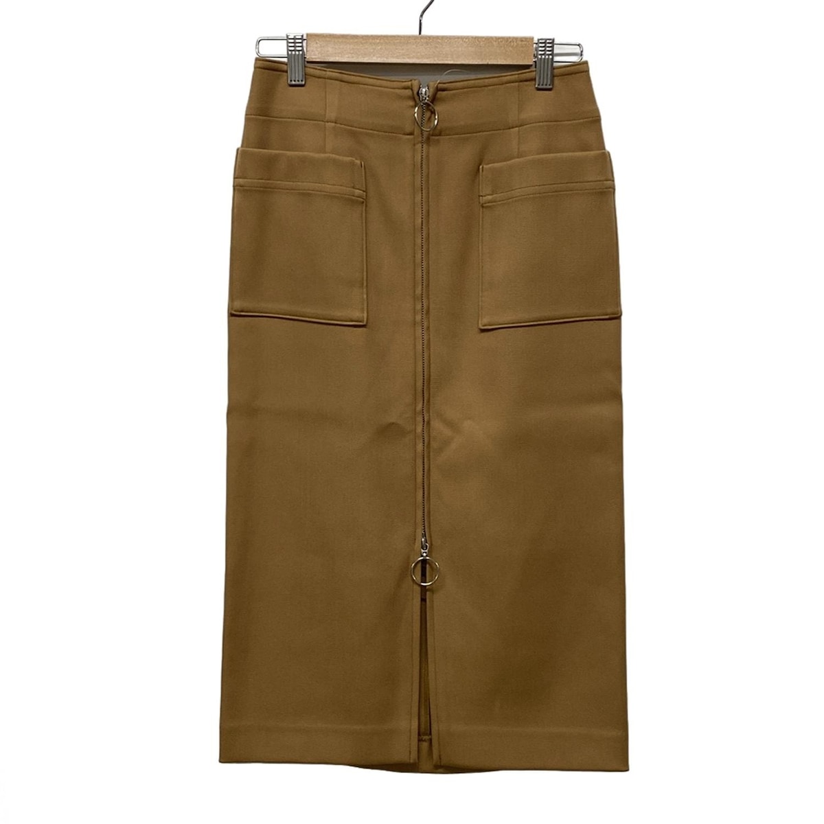 【中古】NOBLE(ノーブル) ロングスカート ライトブラウン