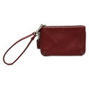 【中古】COACH(コーチ) リストレット ボルドー レザー