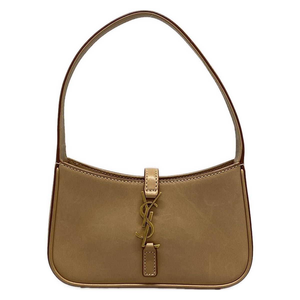 【中古】SAINT LAURENT PARIS(サンローランパリ) LE5A7 ミニ ハンドバッグ ベージュ レザー(4)