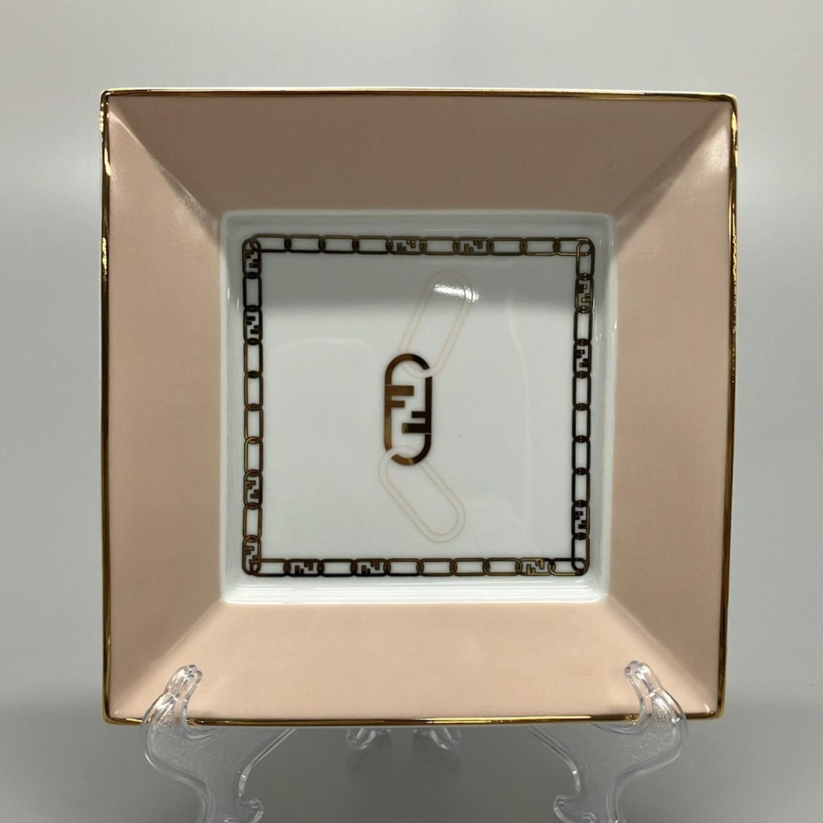 【中古】FENDI(フェンディ) 小物 灰皿 ライトピンク×白×マルチ