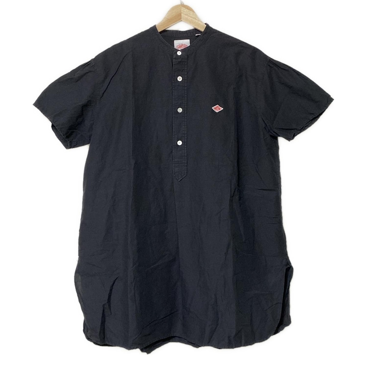 【中古】DANTON(ダントン) 半袖シャツ プルオーバー 黒