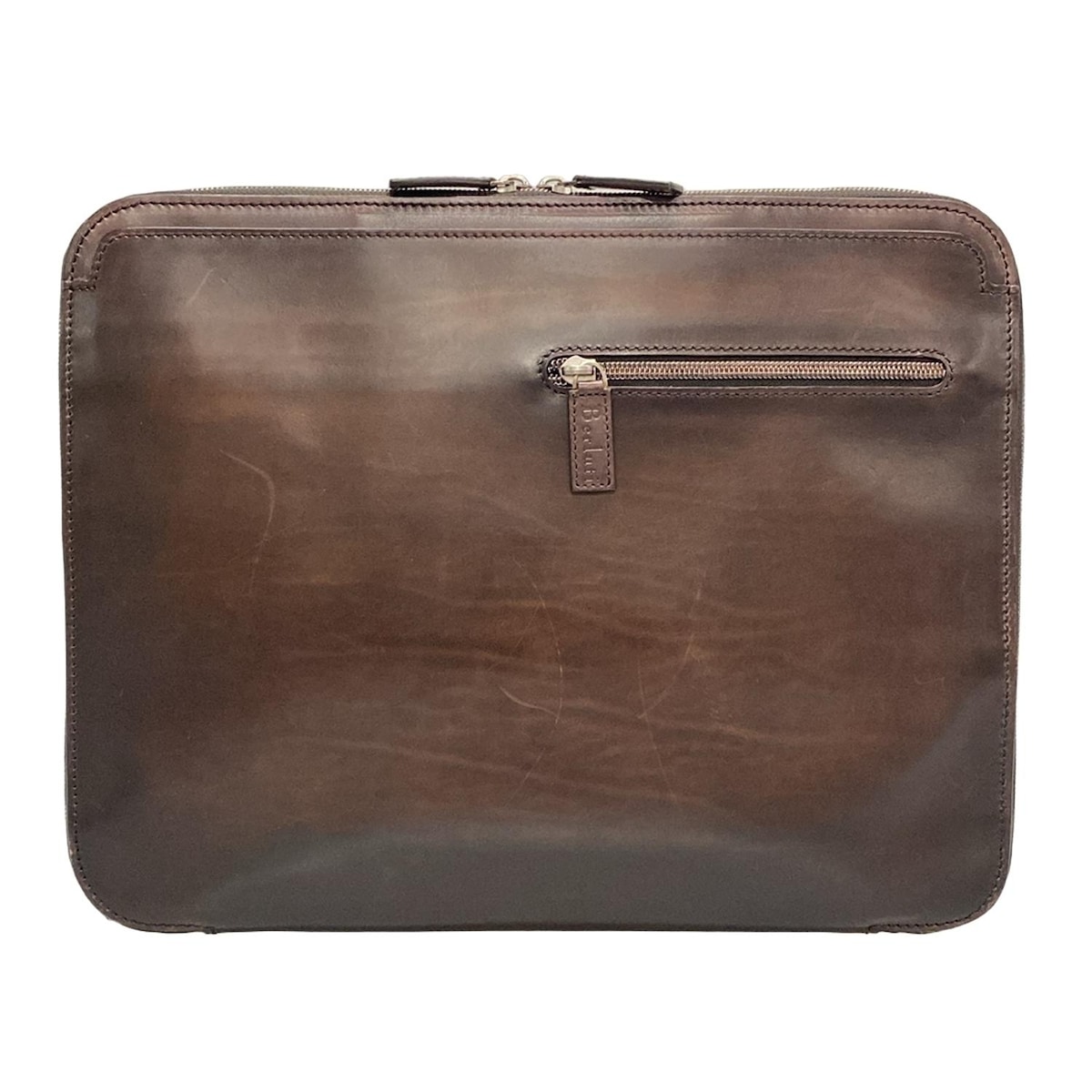 【新着】【中古】berluti(ベルルッティ) クラッチバッグ ポケット多数 ダークブラウン レザー