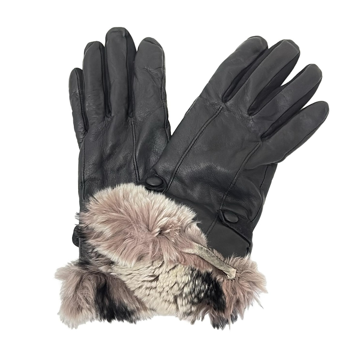 【中古】Gloves(グローブス) 手袋 黒 レザー
