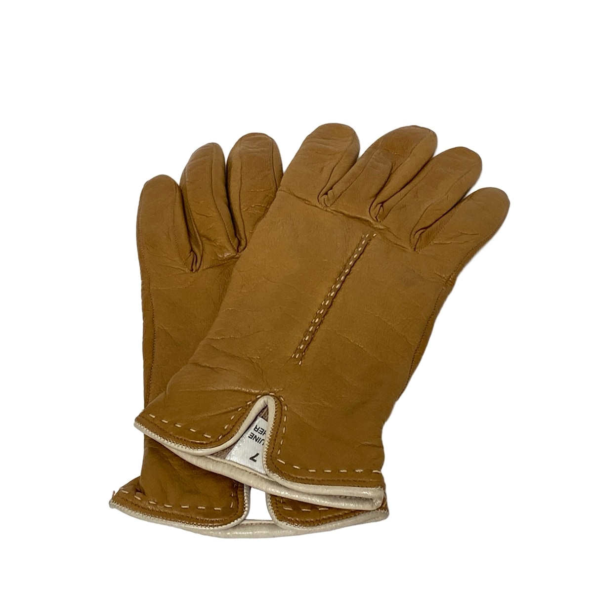 【中古】Sermoneta gloves(セルモネータグローブス) 手袋 ライトブラウン レザー