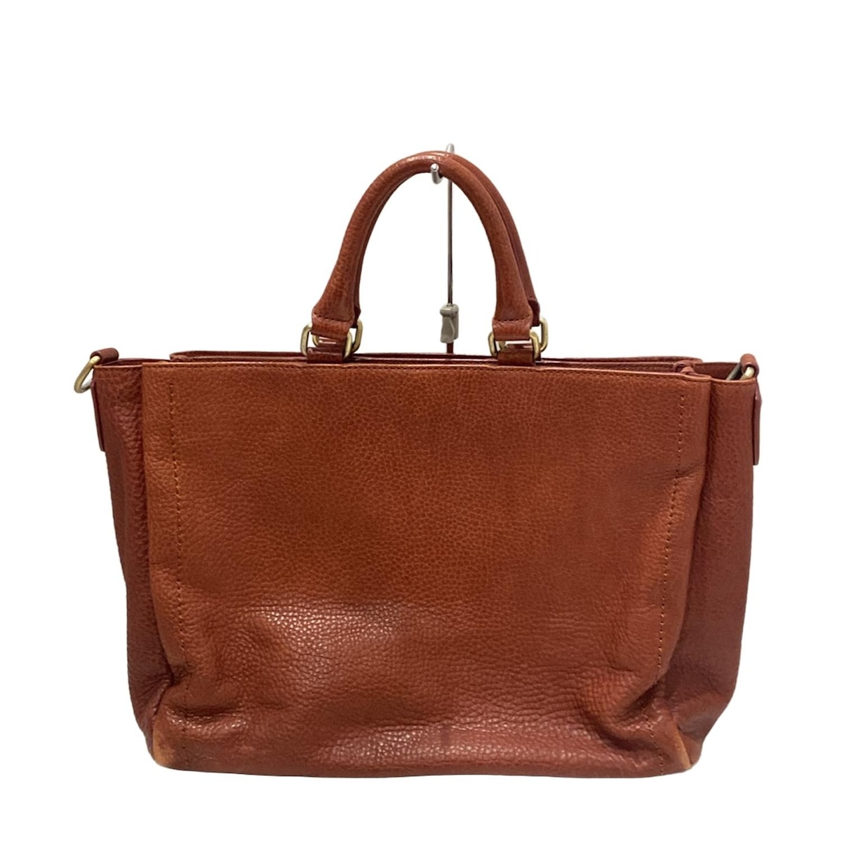 【中古】土屋鞄製造所(ツチヤカバンセイゾウショ) ハンドバッグ レッド レザー