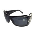【中古】BVLGARI(ブルガリ) サングラス ラインストーン 黒×シ...(4)