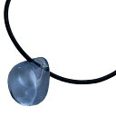 【中古】Baccarat(バカラ) チョーカー ブルー×黒 レザー