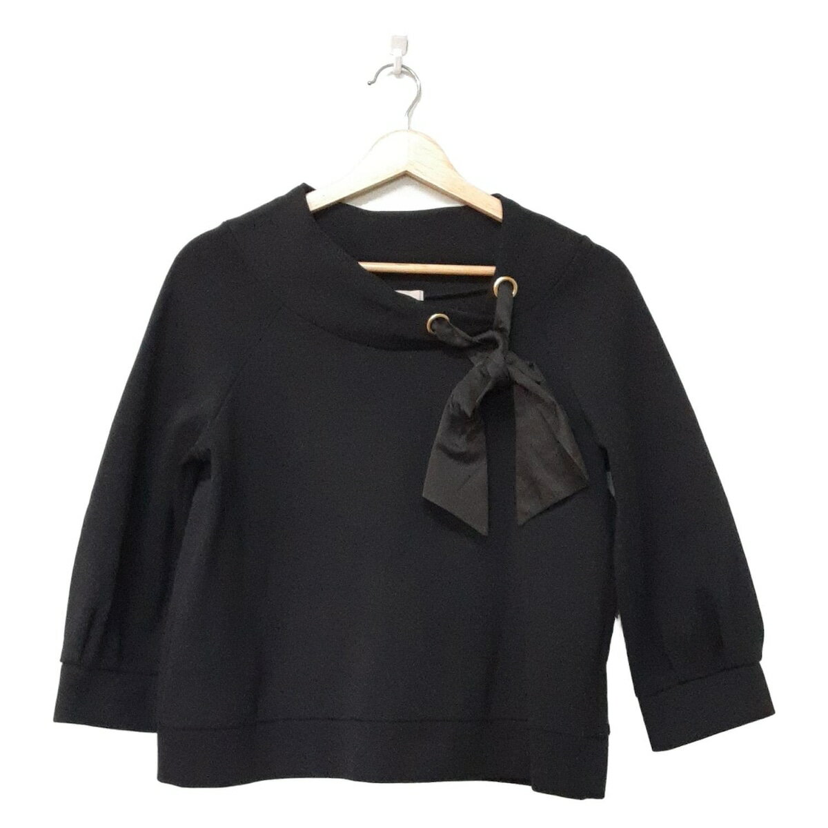 【中古】Rose Tiara(ローズティアラ) トレーナー 長袖 黒