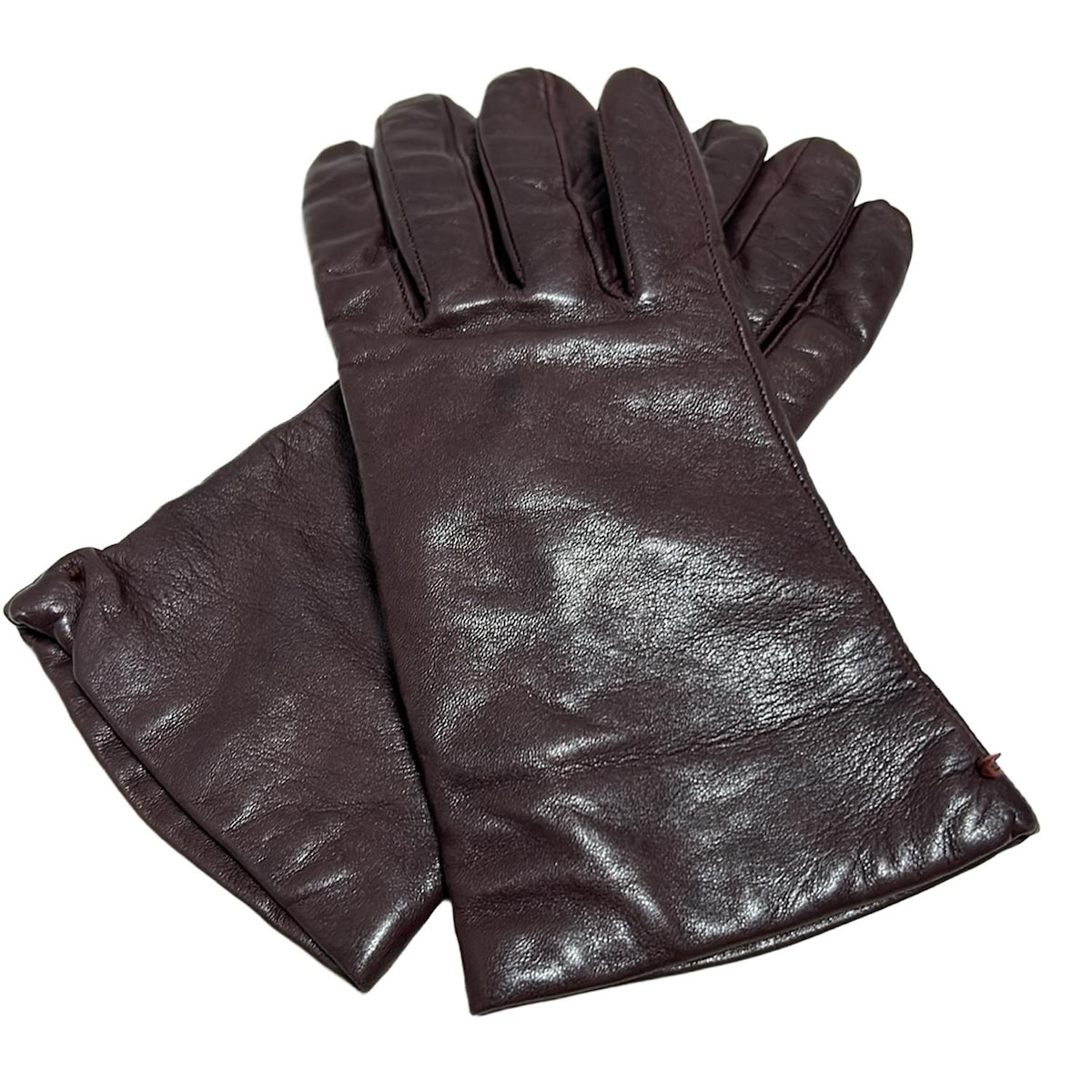 【中古】Sermoneta gloves(セルモネータグローブス) 手袋 ボルドー レザー