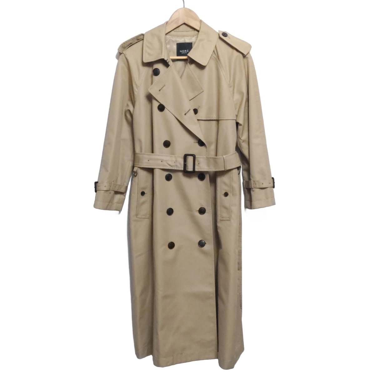 【中古】N.O.R.C(ノーク) トレンチコート 長袖/春/秋 ベージュ