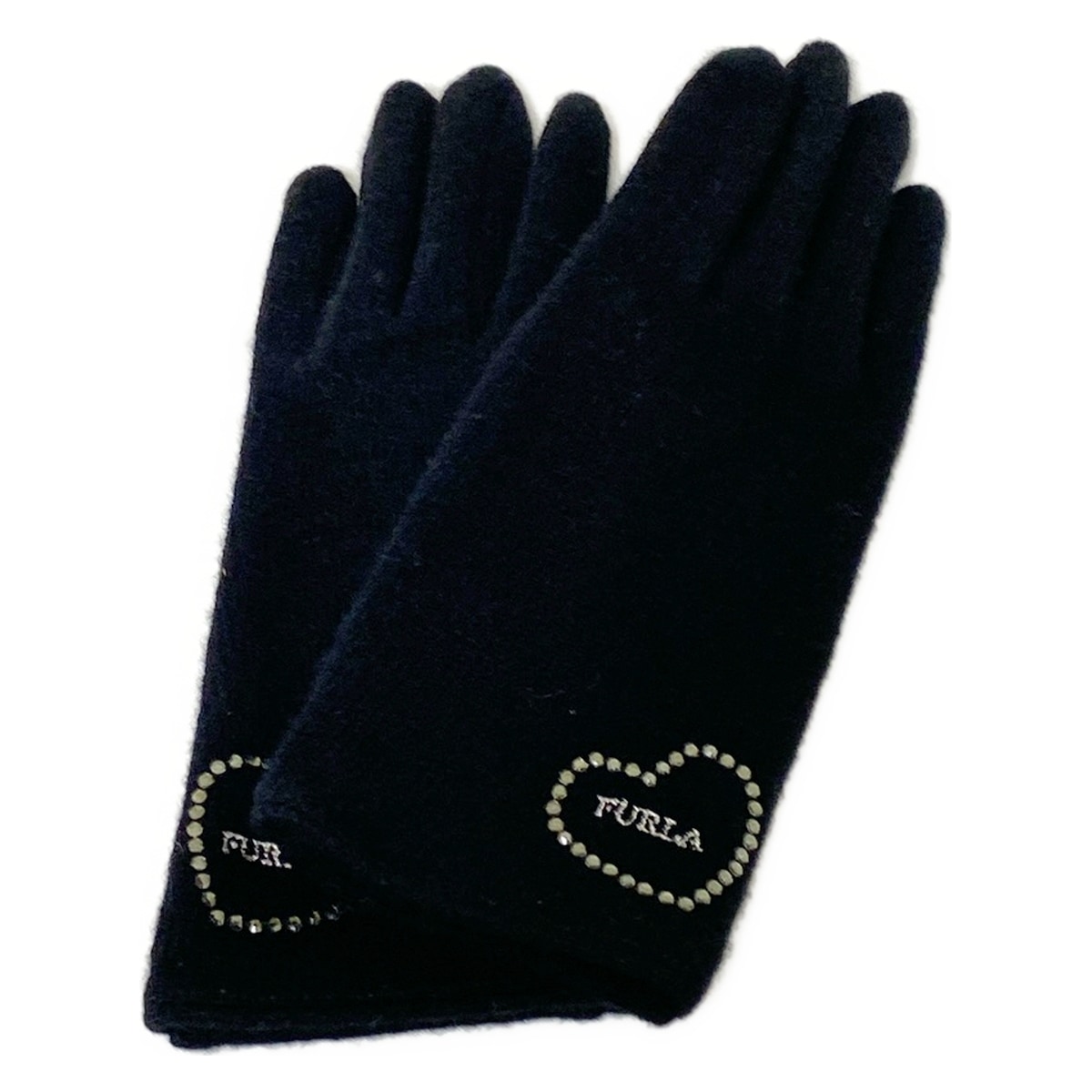 【中古】FURLA(フルラ) 手袋 ハート/