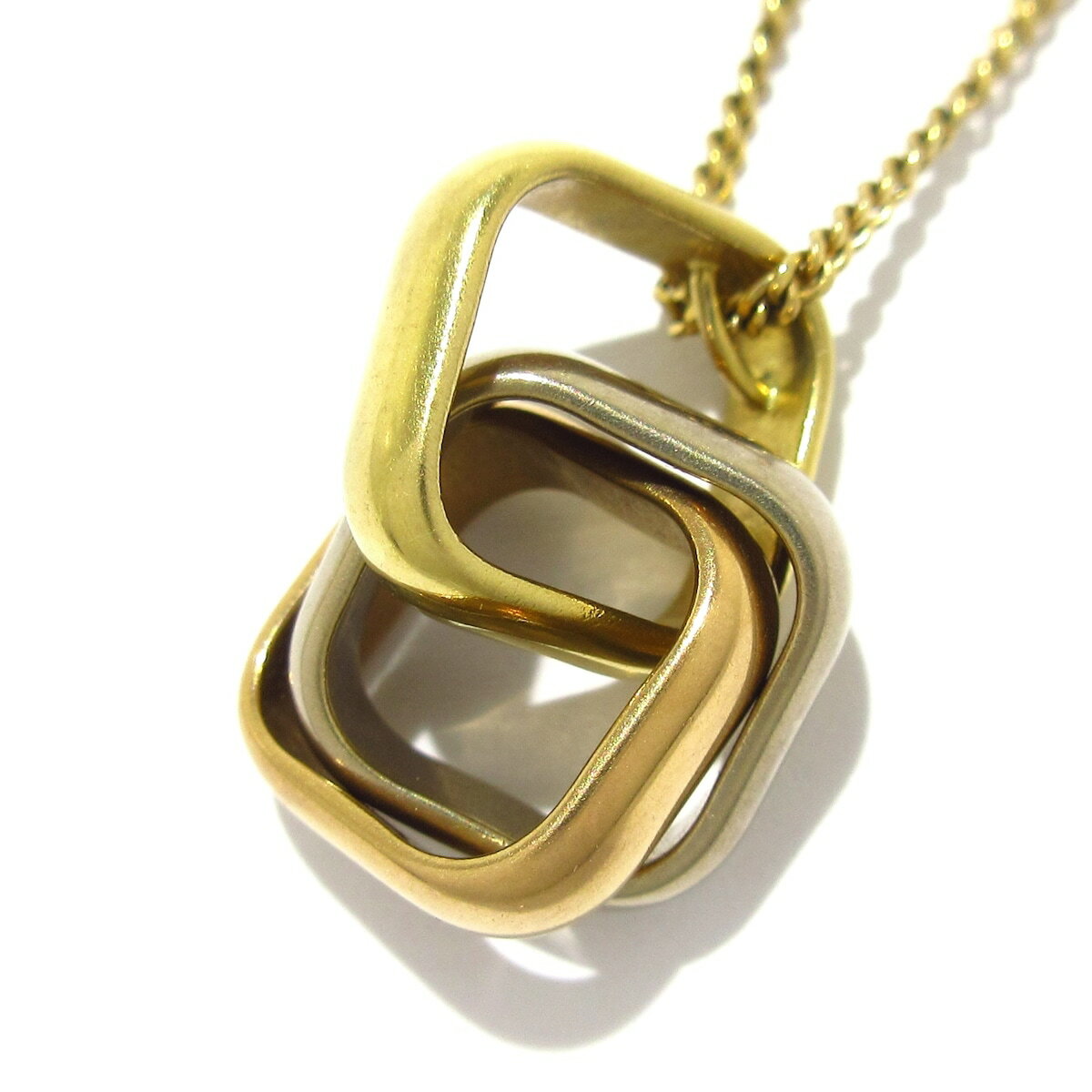 【中古】Cartier(カルティエ) トリニティ クッション ネックレス K18スリーカラーのサムネイル