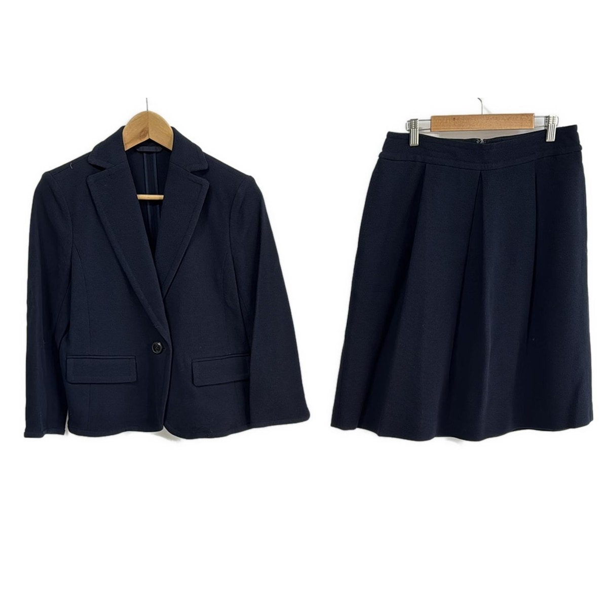 【中古】MACKINTOSH LONDON(マッキントッシュロンドン) スカートスーツ 肩パッド ダークネイビー