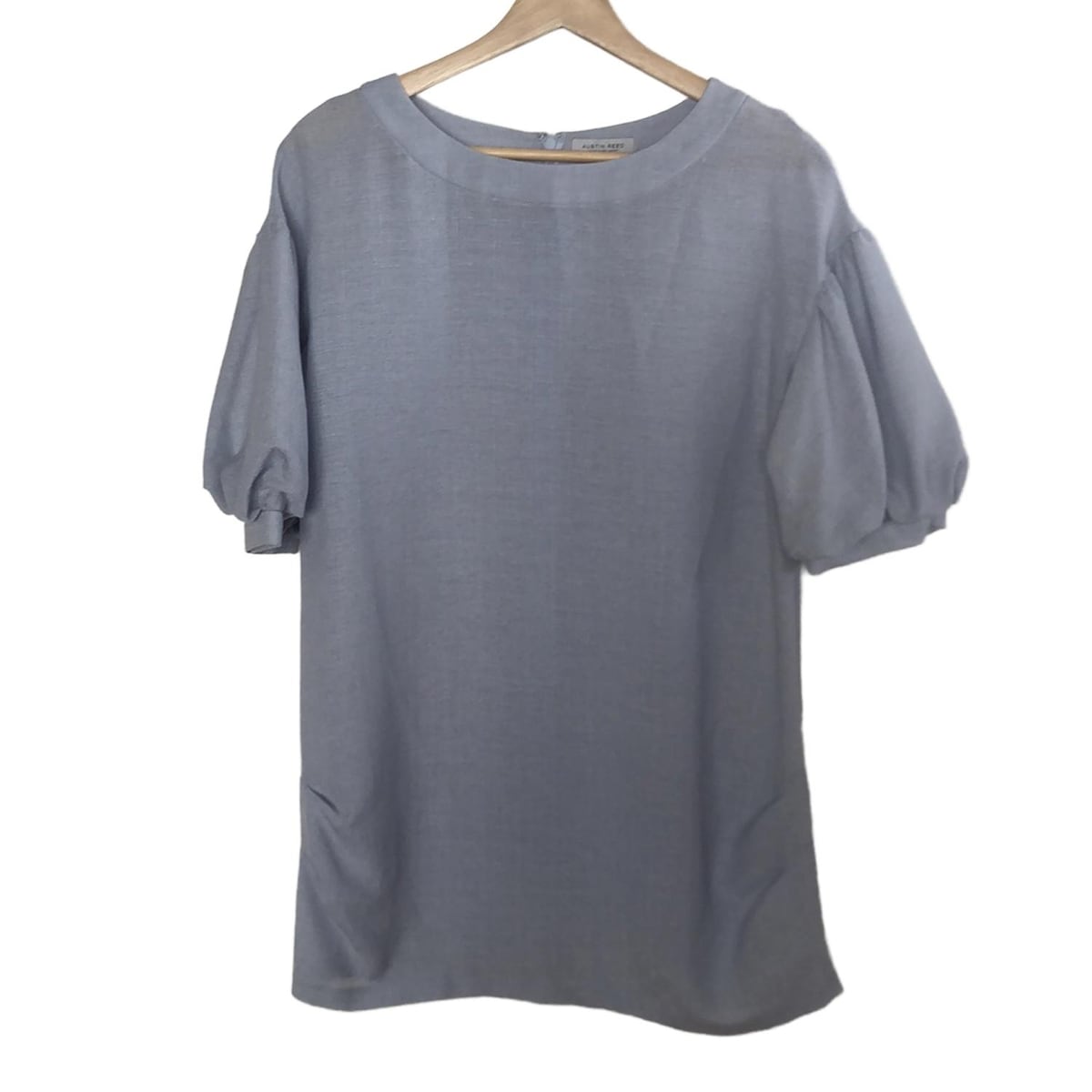 【新着】【中古】Austin Reed(オースチンリード) チュニック クルーネック/半袖/バルーン袖 ライトブルー