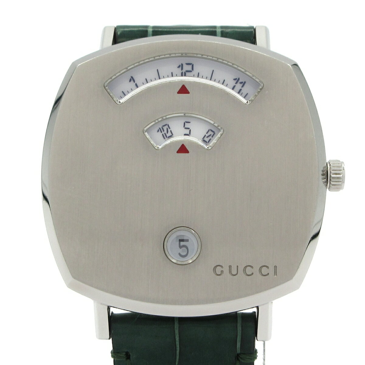 【中古】GUCCI(グッチ) グリップ ウォッチ 35MM 腕時計 白