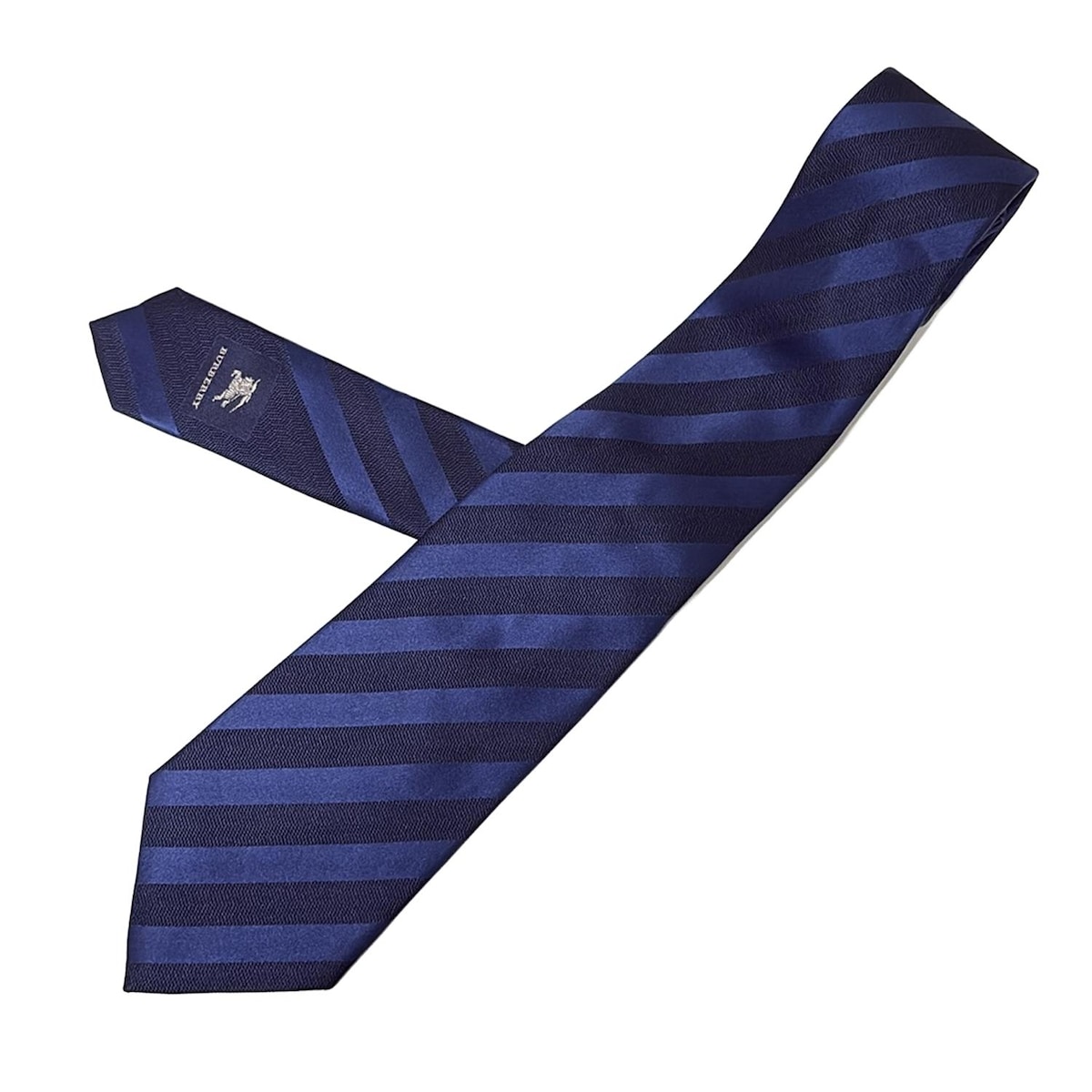 【中古】BURBERRY/Burberry(バーバリー) ネクタイ レジメンタル ダークネイビー×ネイビー