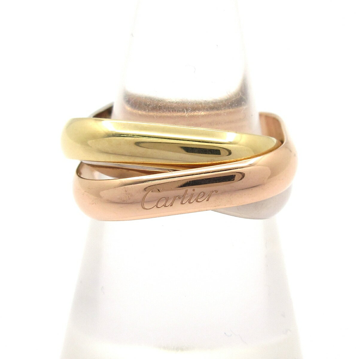 【中古】Cartier(カルティエ) トリニティ クッション リング クラシックモデル 3連リング K18スリーカラーのサムネイル