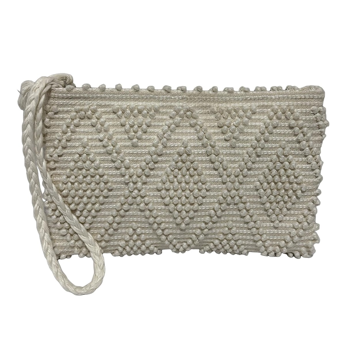 【中古】Antonello(アントネッロ) クラッチバッグ Antonello Tedde 白 コットン、リネン