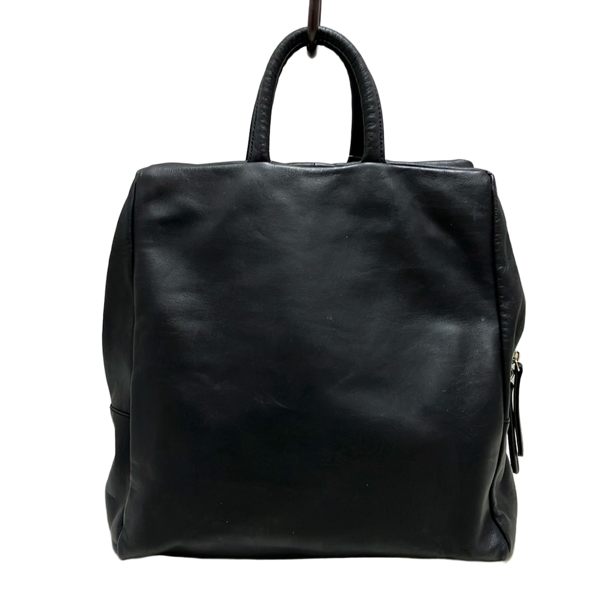 【中古】kawa-kawa(カワカワ) ハンドバッグ 黒 レザー