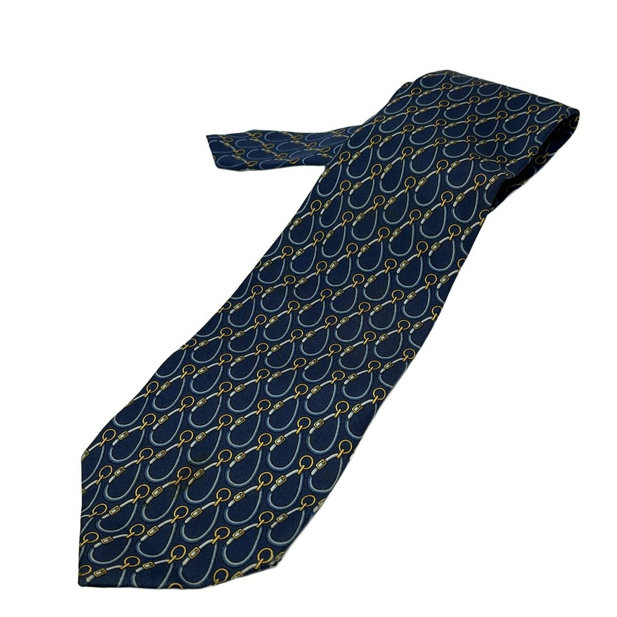 【中古】GUCCI(グッチ) ネクタイ ブルー×ライトブルー×マルチ(4)