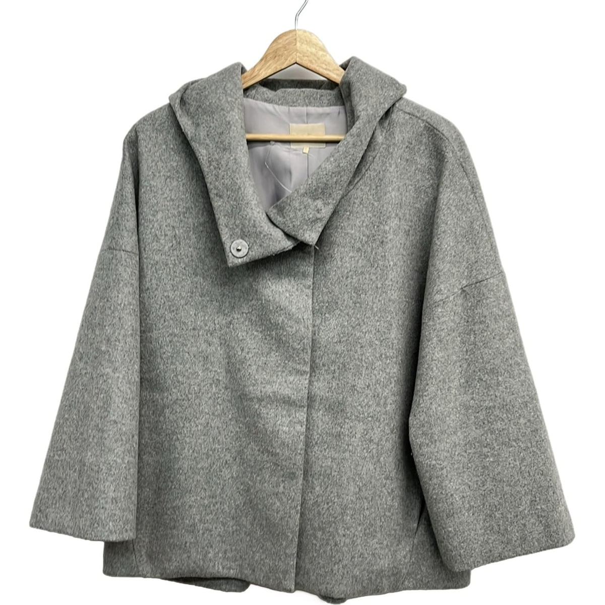 【中古】Rose Tiara(ローズティアラ) コート フード/冬物 グレー