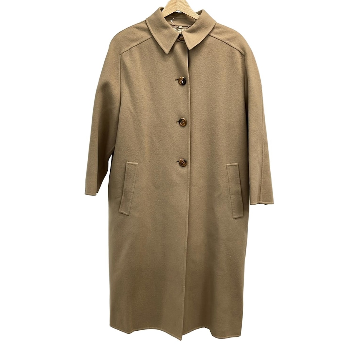 【中古】KAMANTA(カマンタ) コート 長袖/肩パッド/春/秋 ライトブラウン