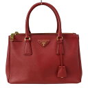 【中古】PRADA(プラダ) ハンドバッグ レッド レザー(4)