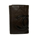 【新着】【中古】CHANEL(シャネル) カンボンライン キーケース 6連フック/ココマーク ブラウン×ダークブラウン レザー、ラムスキン(4)