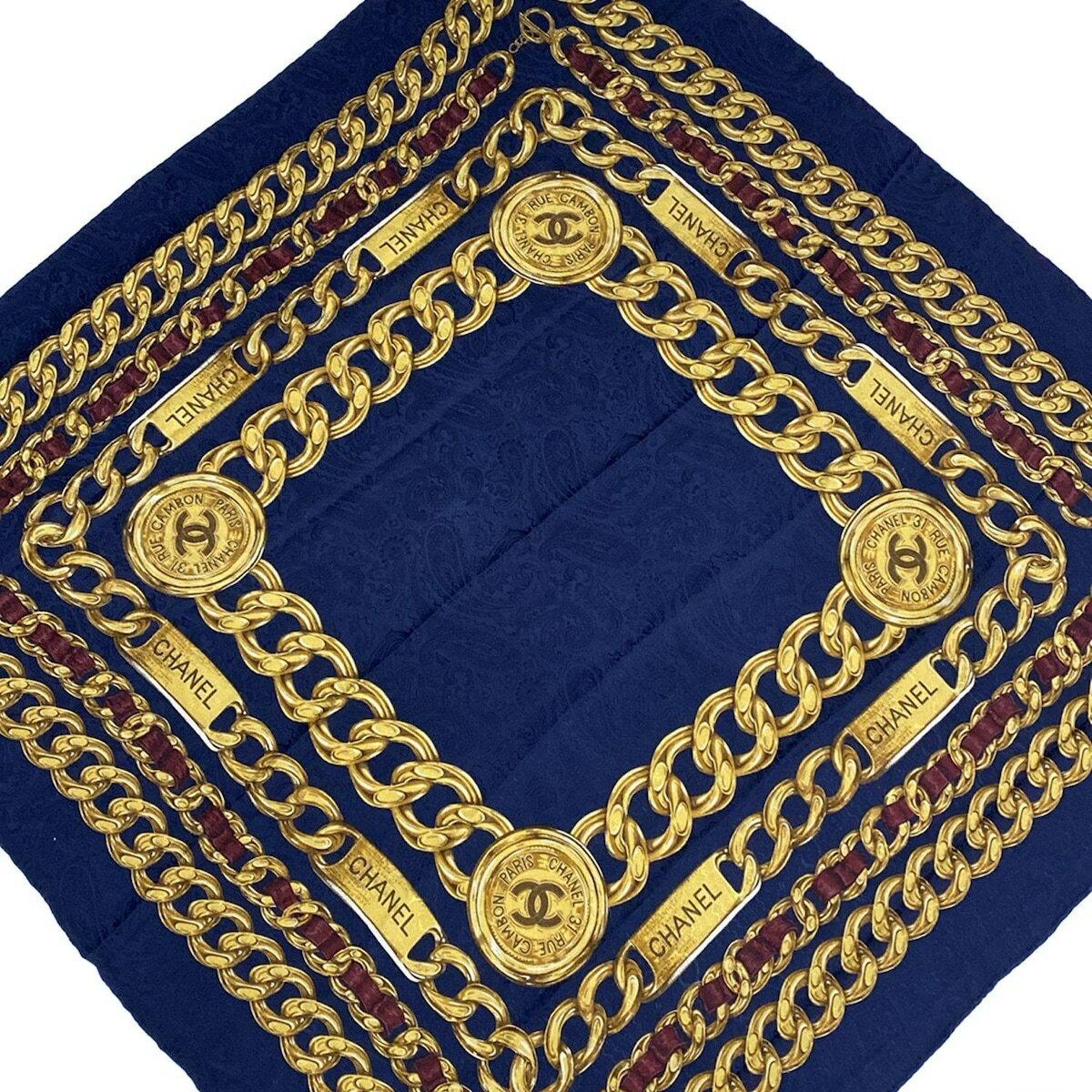 美品☆CHANEL シャネル☆大判シルクスカーフ アイボリー/ブラック/ゴールド 楽天市場】シャネル スカーフ ゴールドの通販