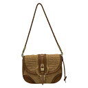【中古】BURBERRY/Burberry(バーバリー) ショルダーバッグ ベージュ×ライトブラウン レザー
