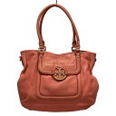 【中古】TORY BURCH(トリーバーチ) ハンドバッグ ピンク レザー