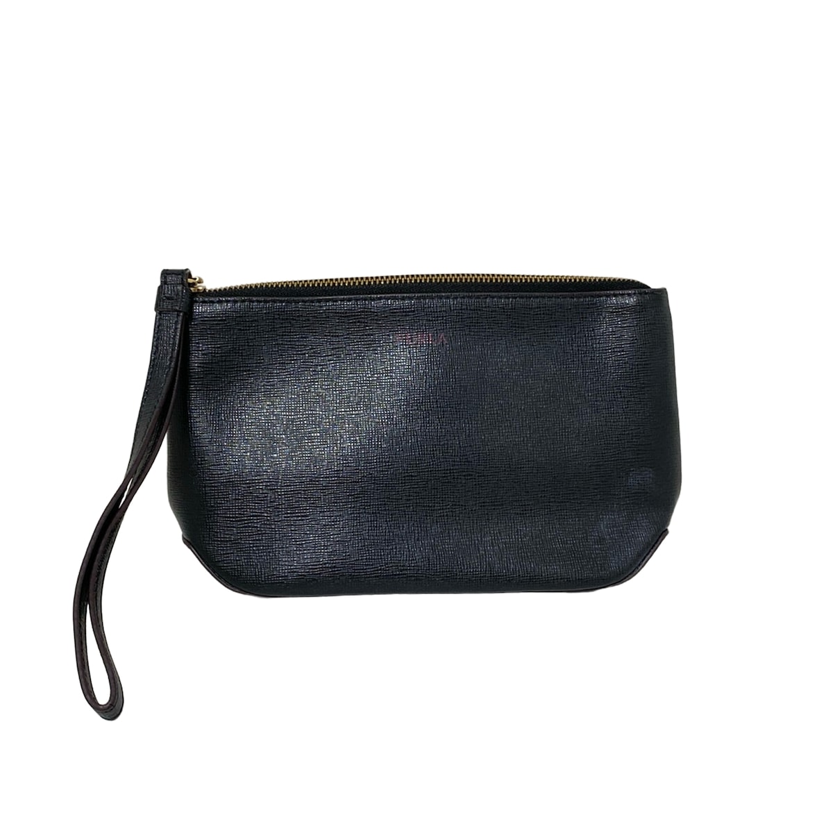 【中古】FURLA(フルラ) ポーチ 黒 レ