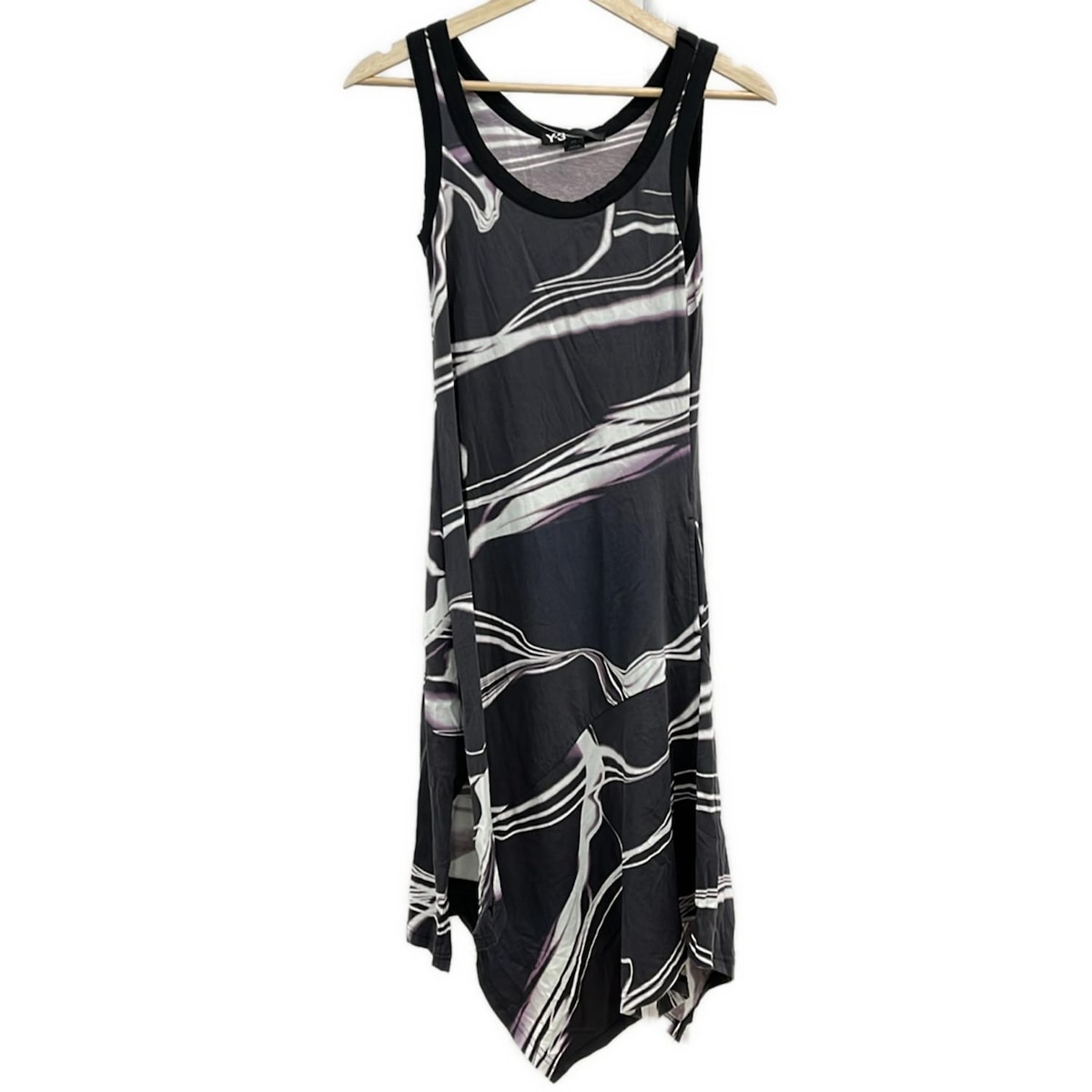 【新着】【中古】Y-3(ワイスリー) ワンピース クルーネック/ノースリーブ/ロング ダークグレー