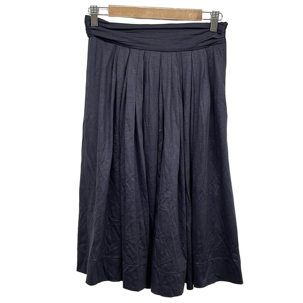 【中古】MOSCHINO(モスキーノ) スカート ひざ丈 ネイビー
