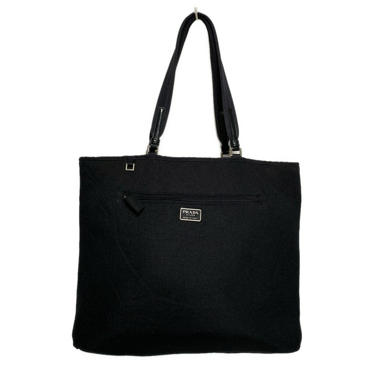 【中古】PRADA(プラダ) トートバッグ リバーシブル ベージュ×黒 レザー