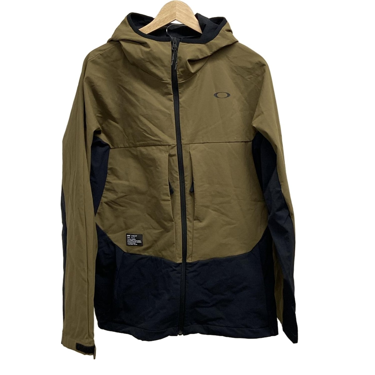 【中古】OAKLEY(オークリー) ブルゾン 長袖/春/秋 カーキ×黒